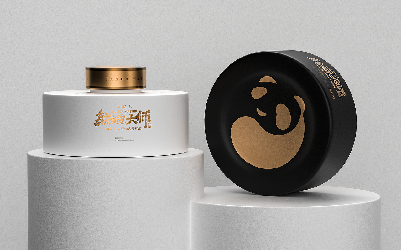 DODE CASE | 熊貓大師品牌小醬酒產品設計#酱香小酒（图ZMzUwOTAyOTg4） - 包装 - 站酷设计师東德設計青雲白原创素材 - 站酷ZCOOL