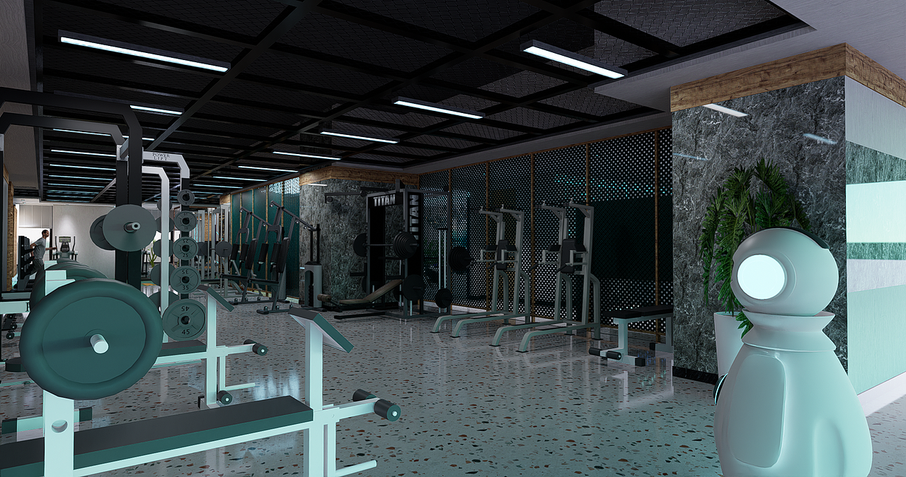 健身馆设计，健身房效果图，效果图制作，工装效果图（图ZMzUxNDk1NzI0） - 场景 - 站酷设计师乌鸦43075169原创素材 - 站酷ZCOOL