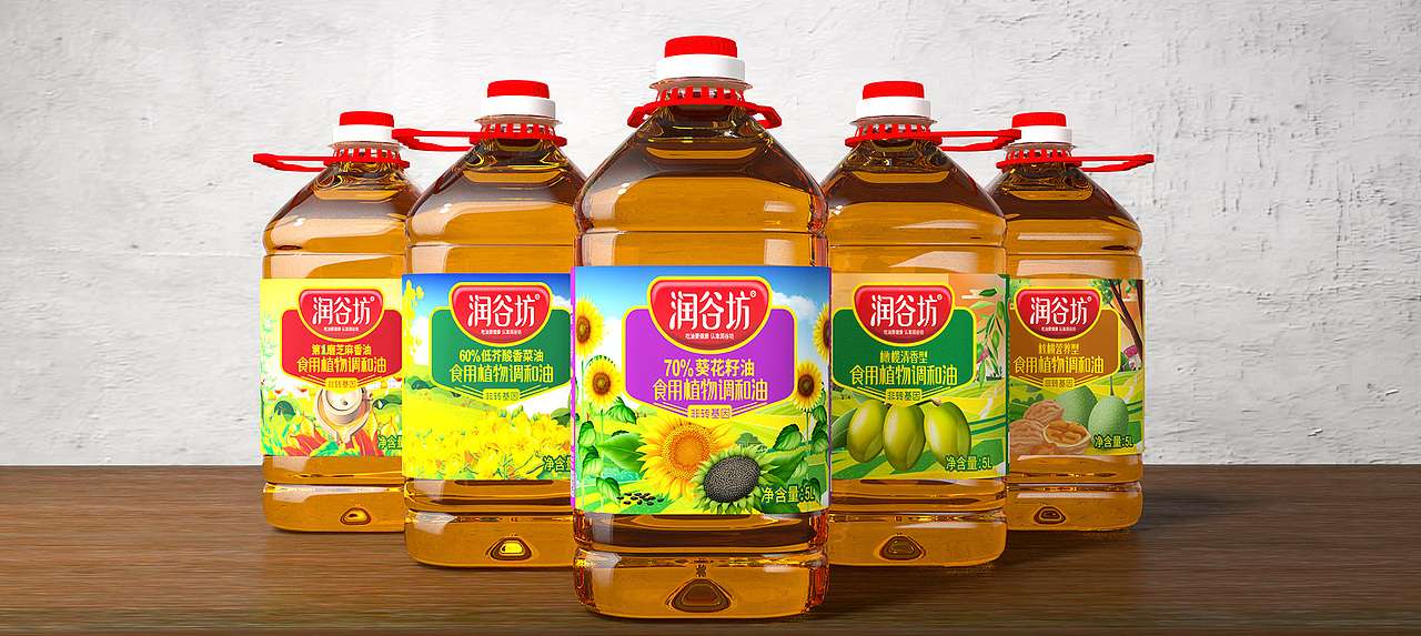 外星部落案例 | 潤谷坊 — 吃油要健康 認(rèn)準(zhǔn)潤谷坊（圖ZMzE1MzIyMjQ4） - 生活用品 - 站酷設(shè)計(jì)師外星部落快銷咨詢原創(chuàng)素材 - 站酷ZCOOL