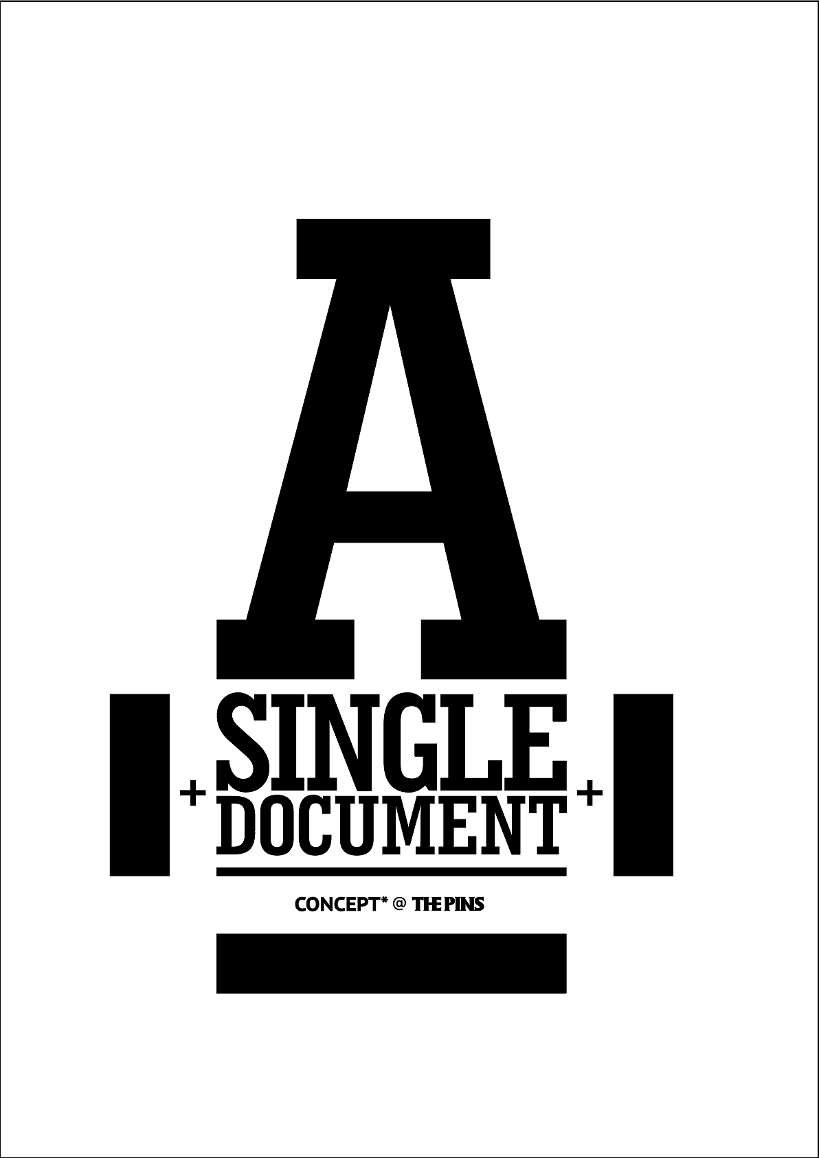 A SINGLE DOCUMENT - CONCEPT* @ THE PINS