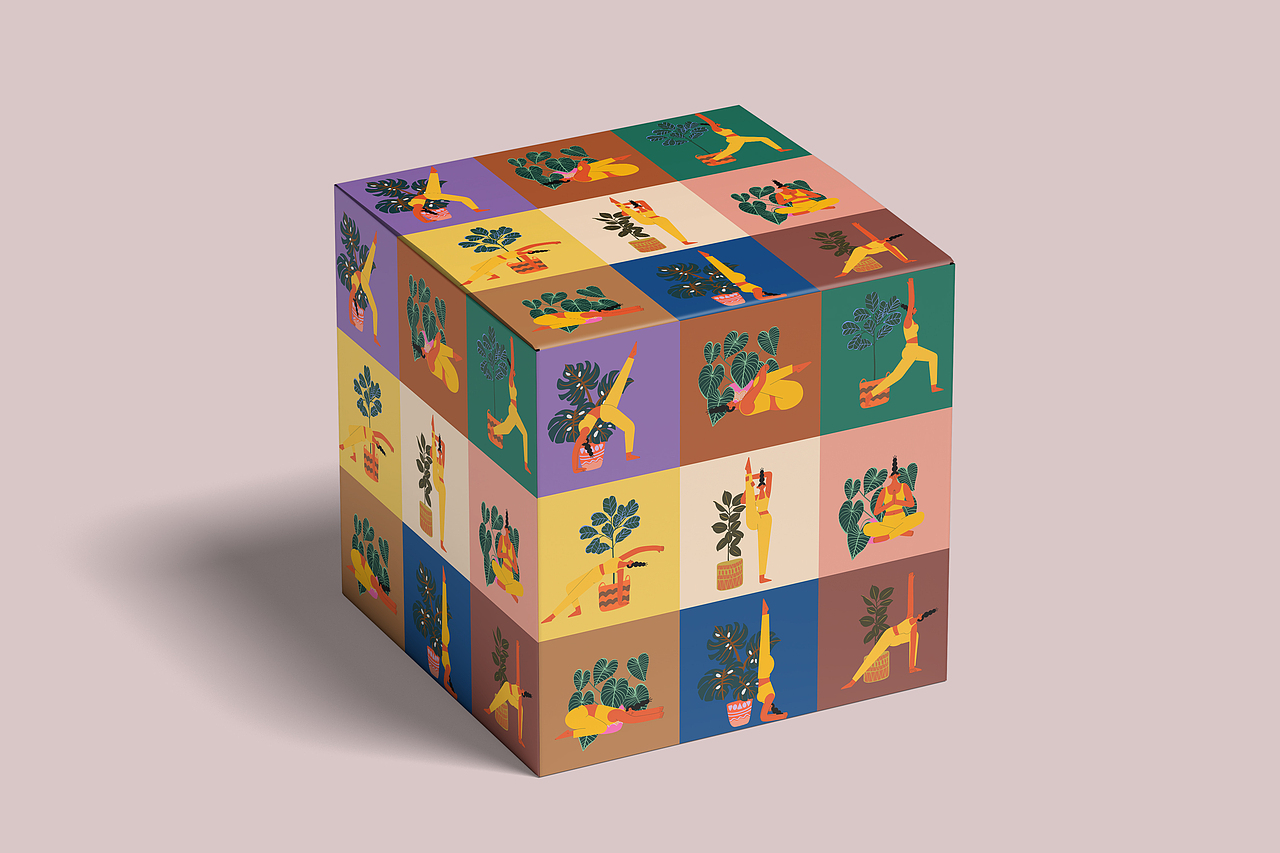 《遥遥周Jill的原创插画》瑜伽女孩系列（图ZMzUxMDc1MzI0） - 商业插画 - 站酷设计师遥遥周原创素材 - 站酷ZCOOL