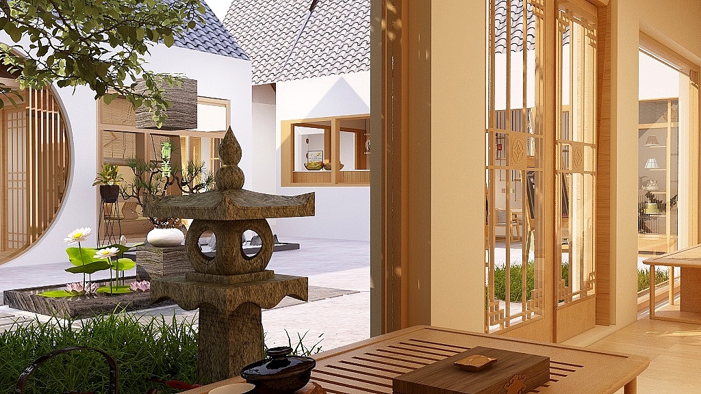 室内设计 · 北京四合院茶室【草木间】