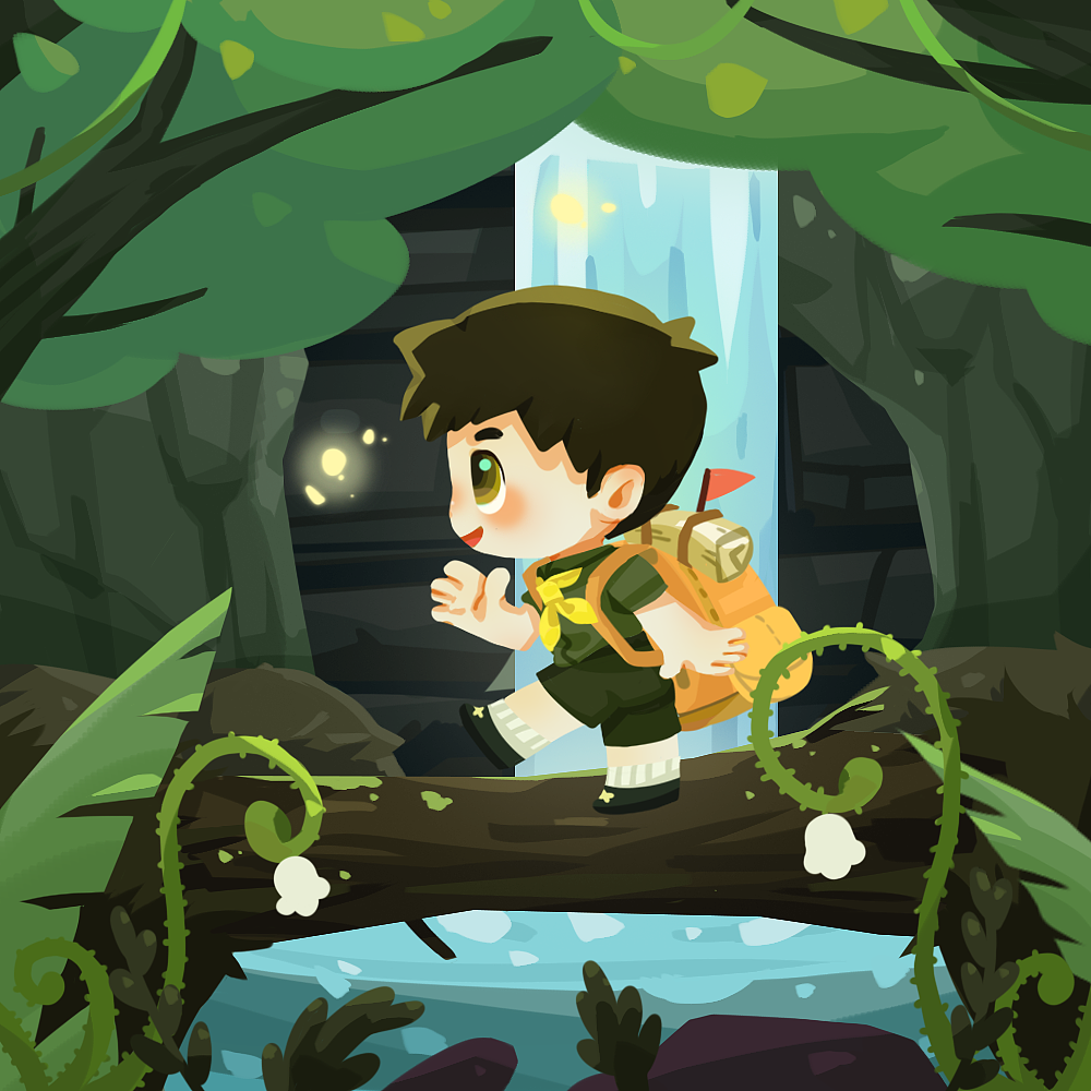 丛林探险（图ZMzIwMDAyNjY0） - 儿童插画 - 站酷设计师程之余原创素材 - 站酷ZCOOL