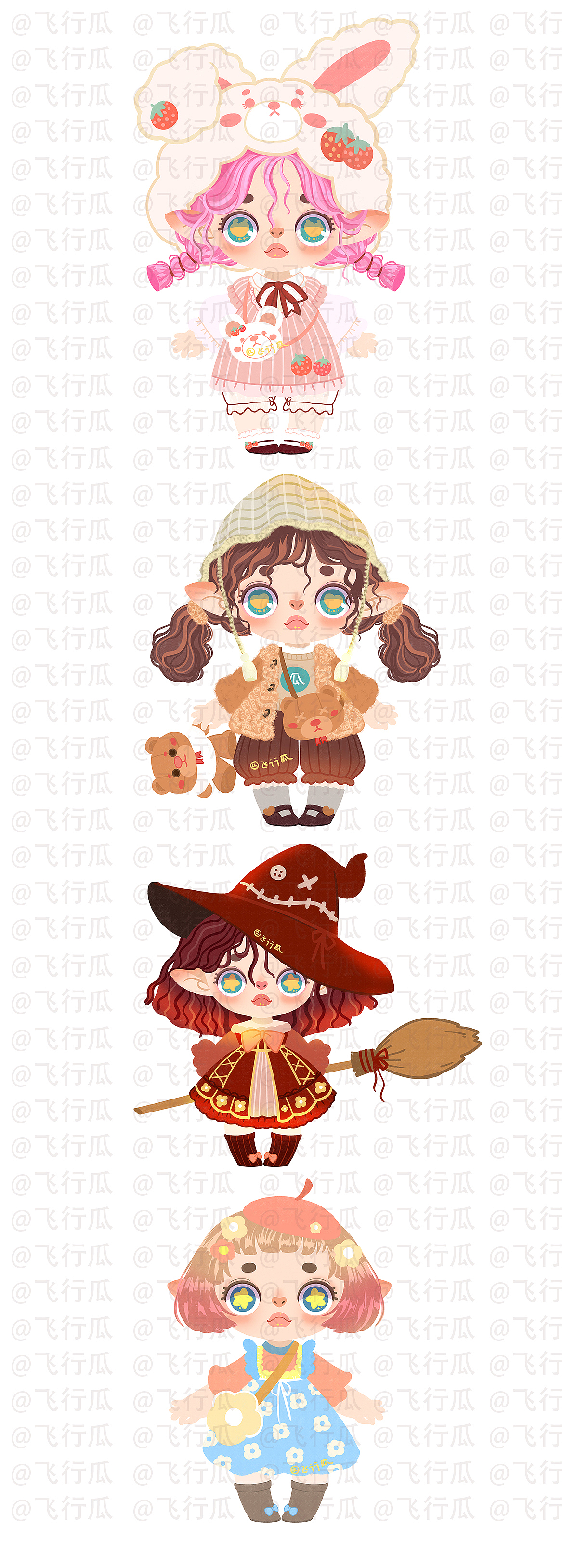 部分作品-日常練習(xí)（圖ZMzA0NDg0Nzgw） - 兒童插畫 - 站酷設(shè)計(jì)師飛行瓜瓜瓜醬原創(chuàng)素材 - 站酷ZCOOL