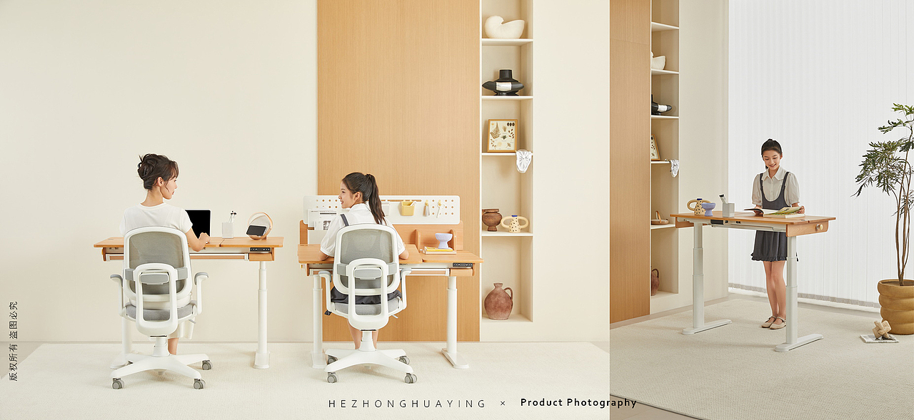 禾影 || 2平米多功能学习桌椅办公椅（图ZMzYwMjA4NjMy） - 产品摄影 - 站酷设计师禾影原创素材 - 站酷ZCOOL