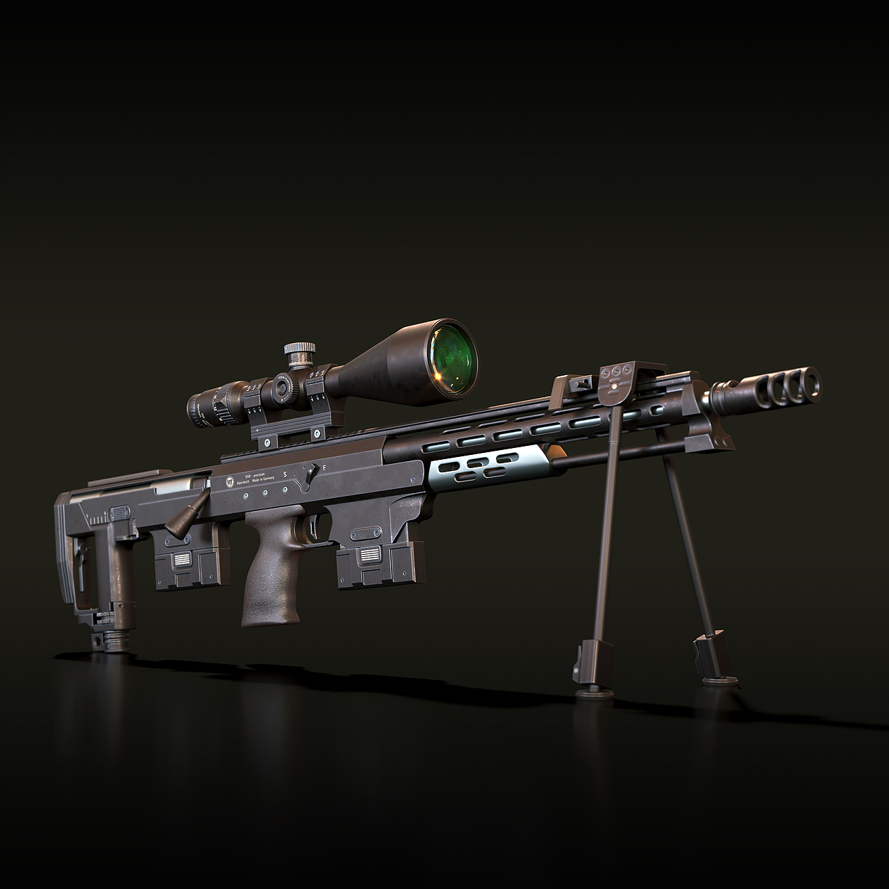 DSR-1狙击步枪(3D模型)（图ZMzI4MzE4NTgw） - 其他工业/产品 - 站酷设计师老虎子原创素材 - 站酷ZCOOL