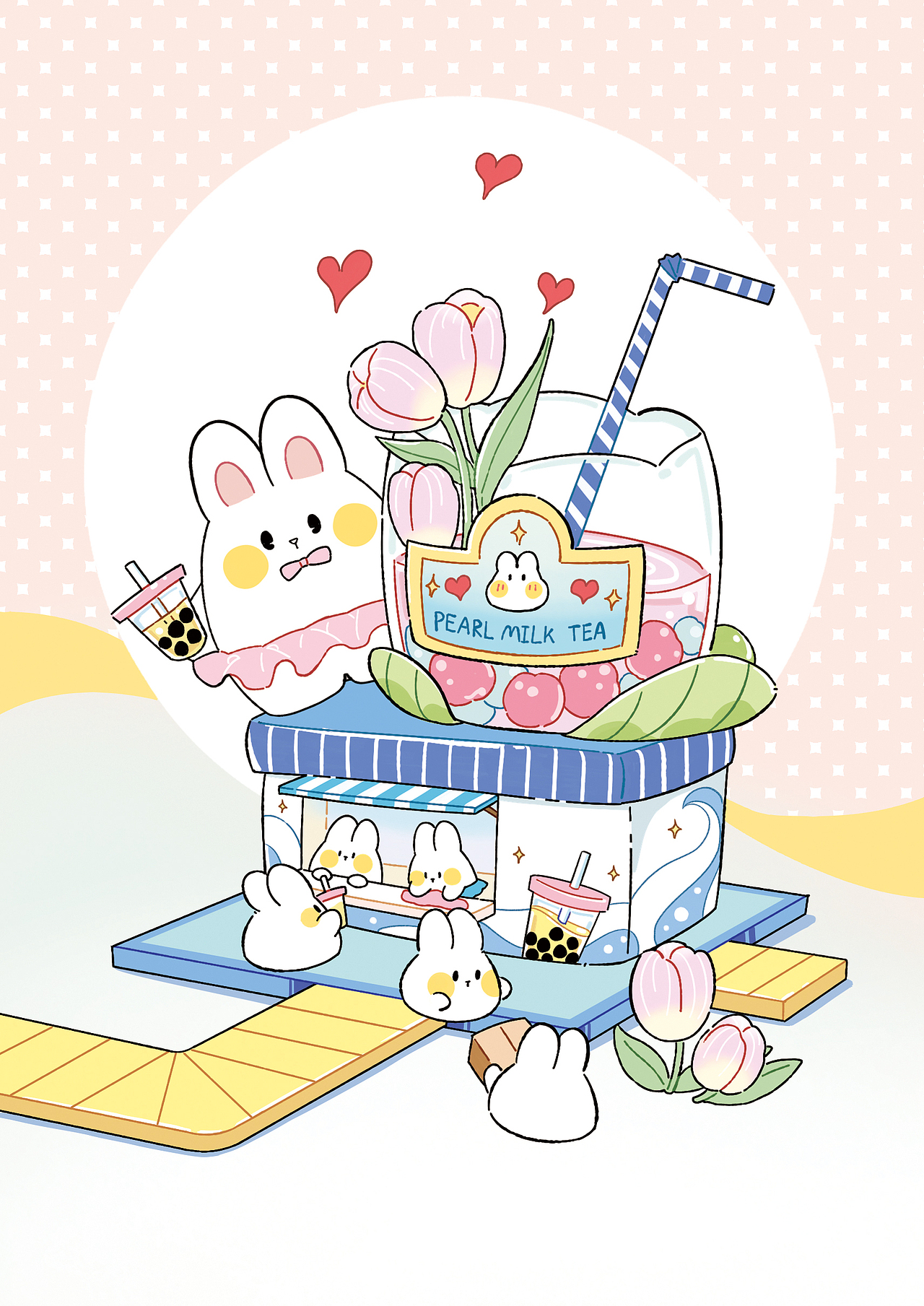 兔兔零食小店（图ZMzUwMDM3OTk2） - 商业插画 - 站酷设计师堂音原创素材 - 站酷ZCOOL