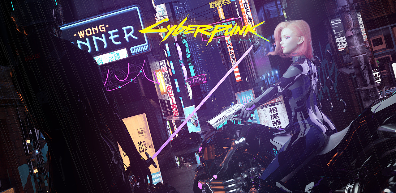 C4d三维场景静帧——赛博朋克风格商业插画（图ZMzA4ODIwNDky） - 人物/生物 - 站酷设计师DAVE_Studio原创素材 - 站酷ZCOOL