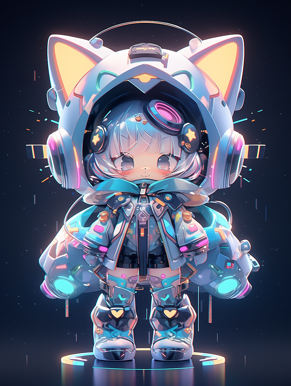 MJ-AI 3D卡通IP形象潮玩关键词分享