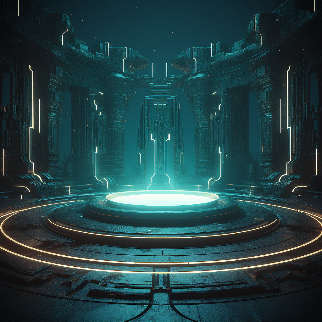 AI科技空间大场景 | 保姆教程（图ZMzQ5NTQ5MTg4） - 品牌 - 站酷设计师狮子白原创素材 - 站酷ZCOOL