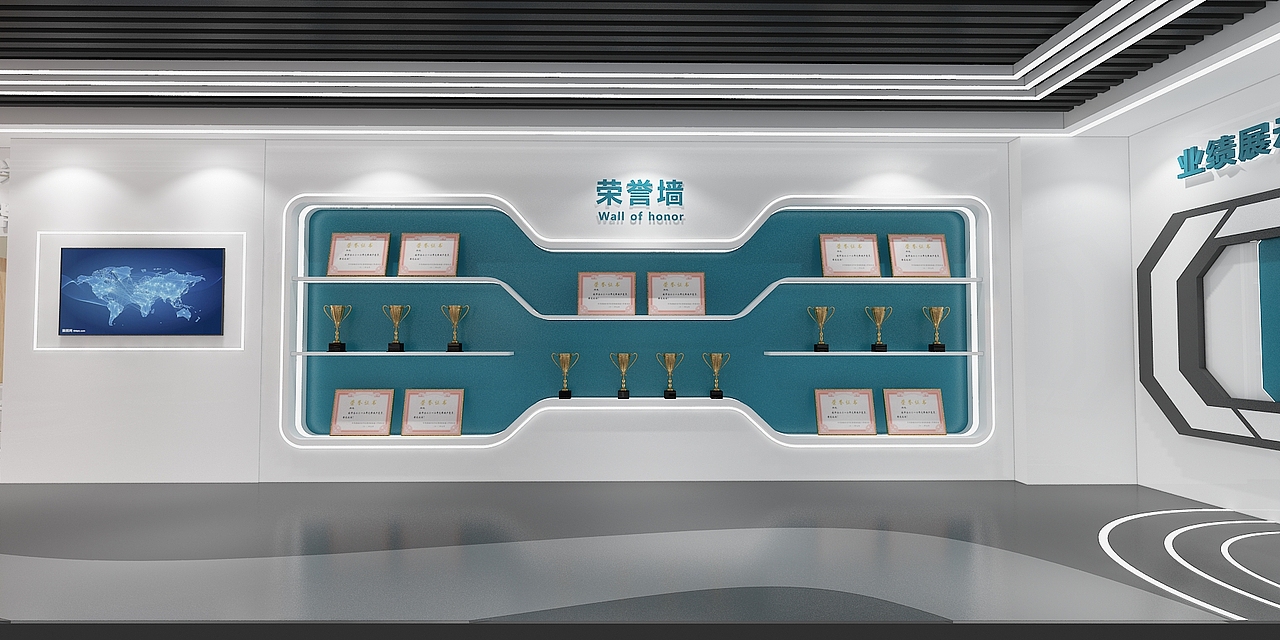 安达环保展厅3D设计效果图
