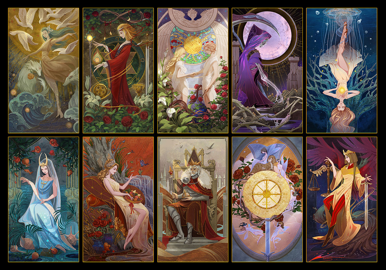 AURA TAROT灵韵塔罗系列大阿卡纳（一）（图ZMzAxOTY1OTU2） - 商业插画 - 站酷设计师阿来LAI原创素材 - 站酷ZCOOL