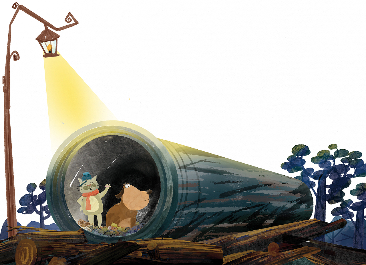 出版社故事书配图-儿童插画