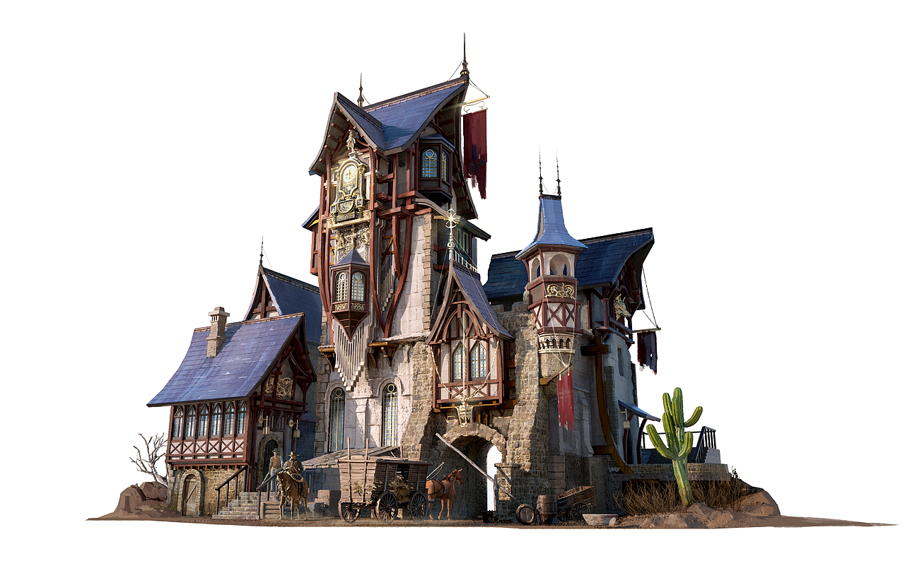 中世纪民居世界观设计（图ZMzI3MzUyMTM2） - 概念设定 - 站酷设计师YWBWY原创素材 - 站酷ZCOOL