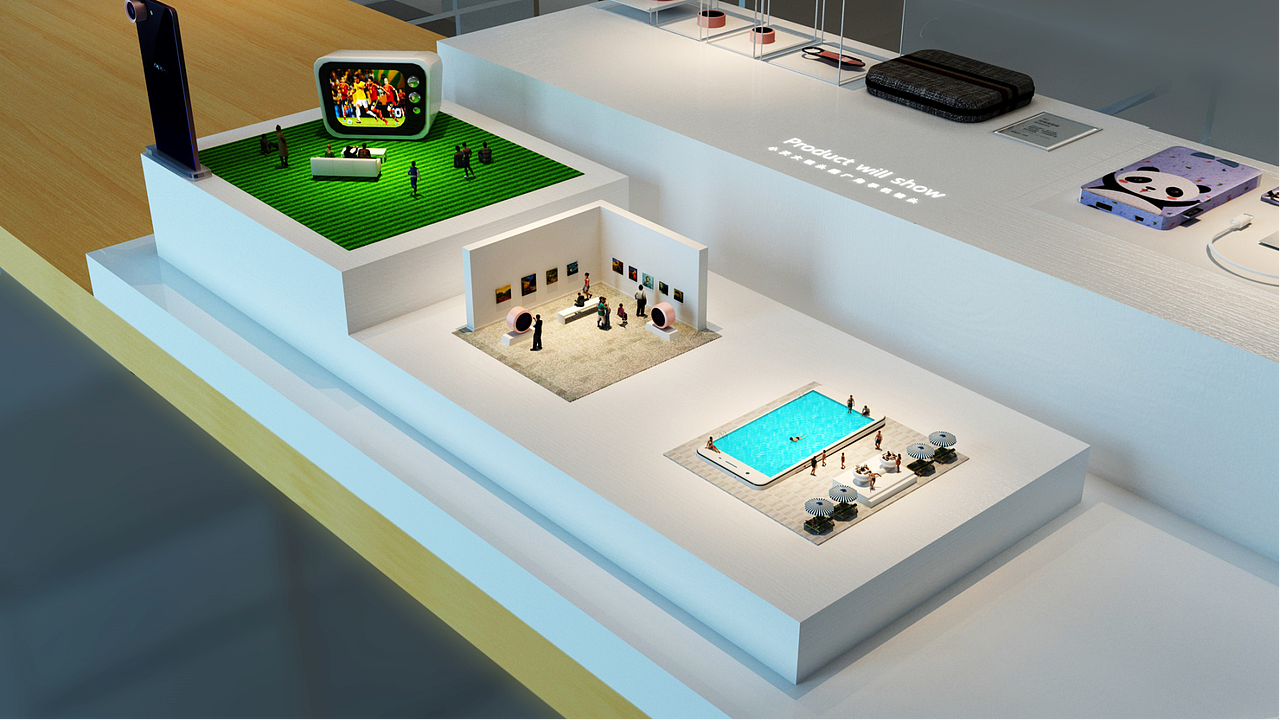 OPPO深圳超级旗舰店陈列方案