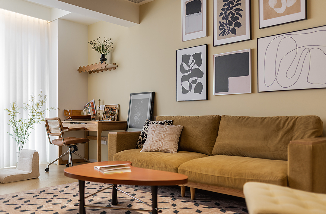 中古+美式风文艺混搭!暖色调小空间,归属感max!