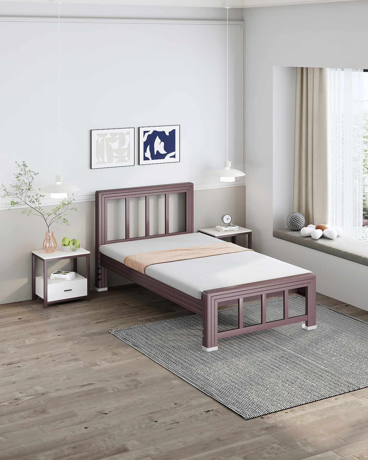 电商用铁艺床效果图（图ZMzUzNDQ0MDQ4） - 产品 - 站酷设计师赤炜工业设计原创素材 - 站酷ZCOOL