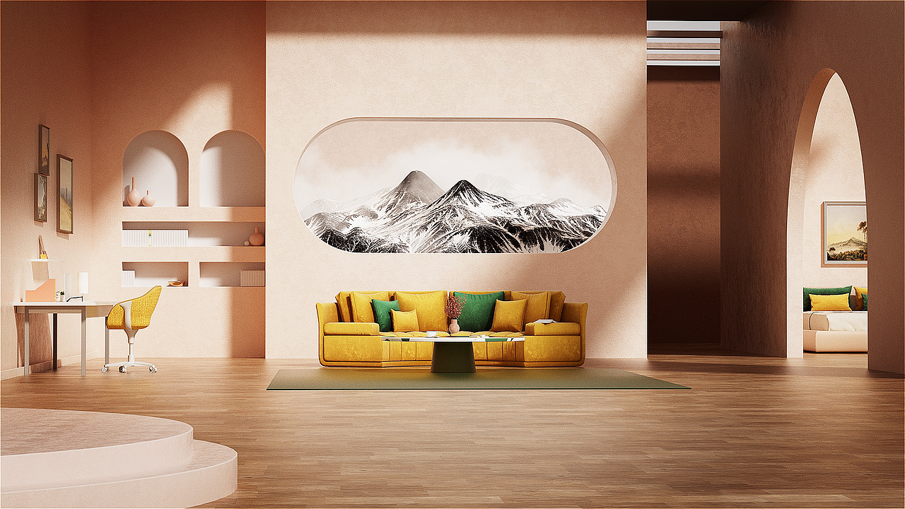 Simple modern 极简家居 动态渲染（图ZMzI5NjQyMTE2） - 动画/影视 - 站酷设计师微醺羽原创素材 - 站酷ZCOOL