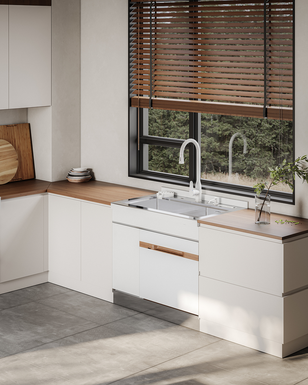 《小中古厨房》电商页集成灶产品定制渲染