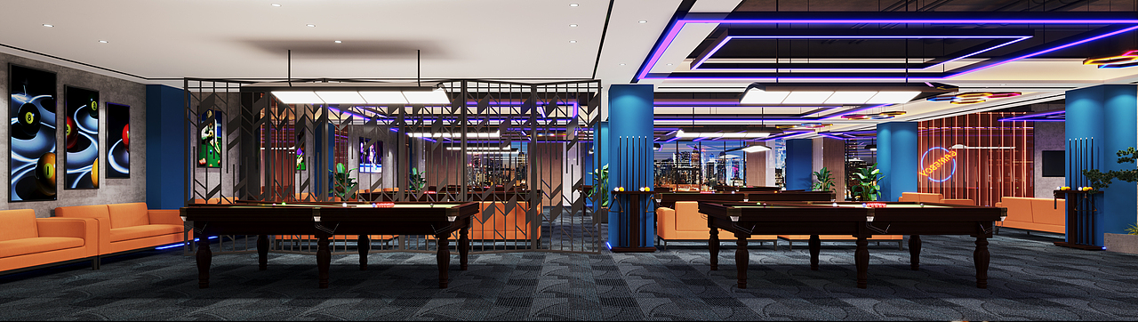 工装台球馆（图ZMzM3MjkzODY0） - 其他空间 - 站酷设计师YIKE设计原创素材 - 站酷ZCOOL