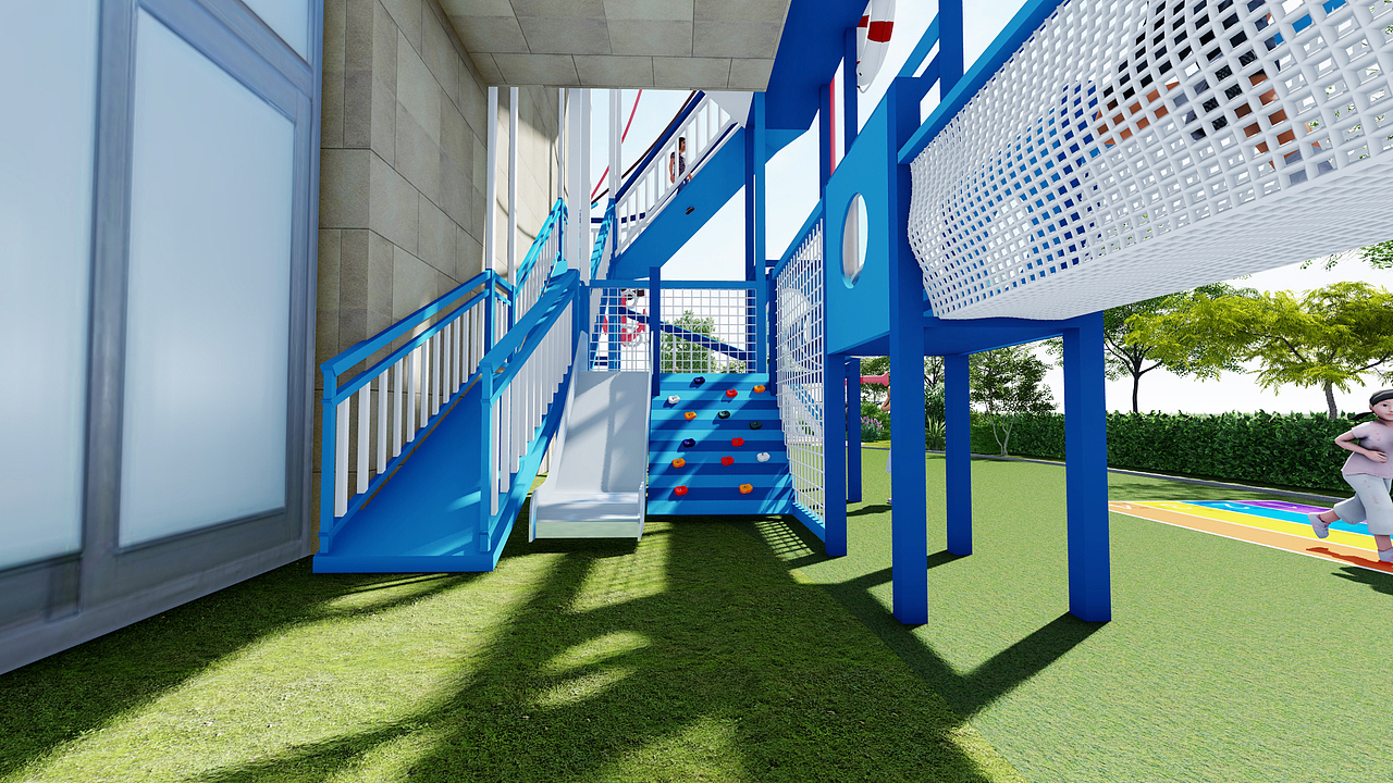 杭州幼儿园户外楼梯改造