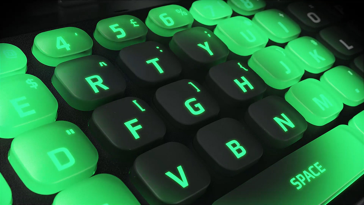 PS5无线背绿光键盘（图ZMzQ2MjQzMDEy） - 动画/影视 - 站酷设计师豁达i原创素材 - 站酷ZCOOL