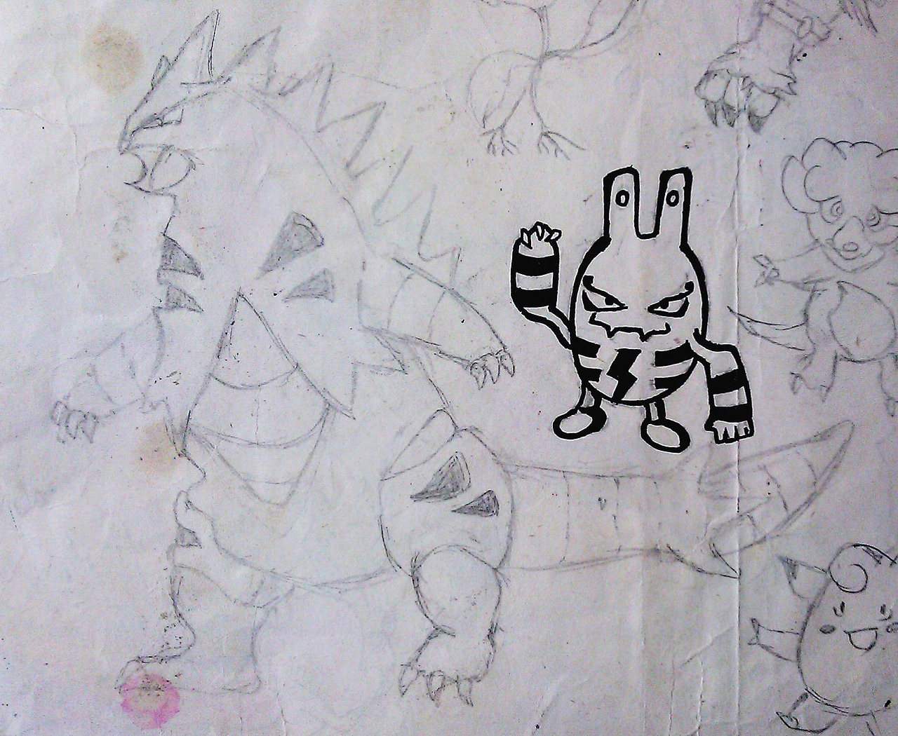 小时候的涂鸦