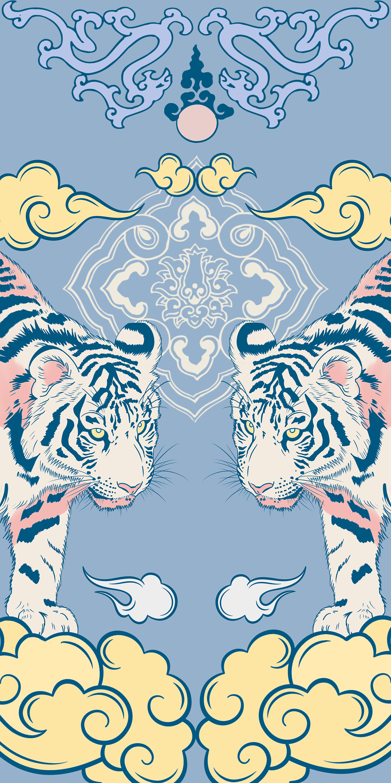 瑞兽成双（图ZMzE5NTQyNDI0） - 艺术插画 - 站酷设计师小阿绯原创素材 - 站酷ZCOOL