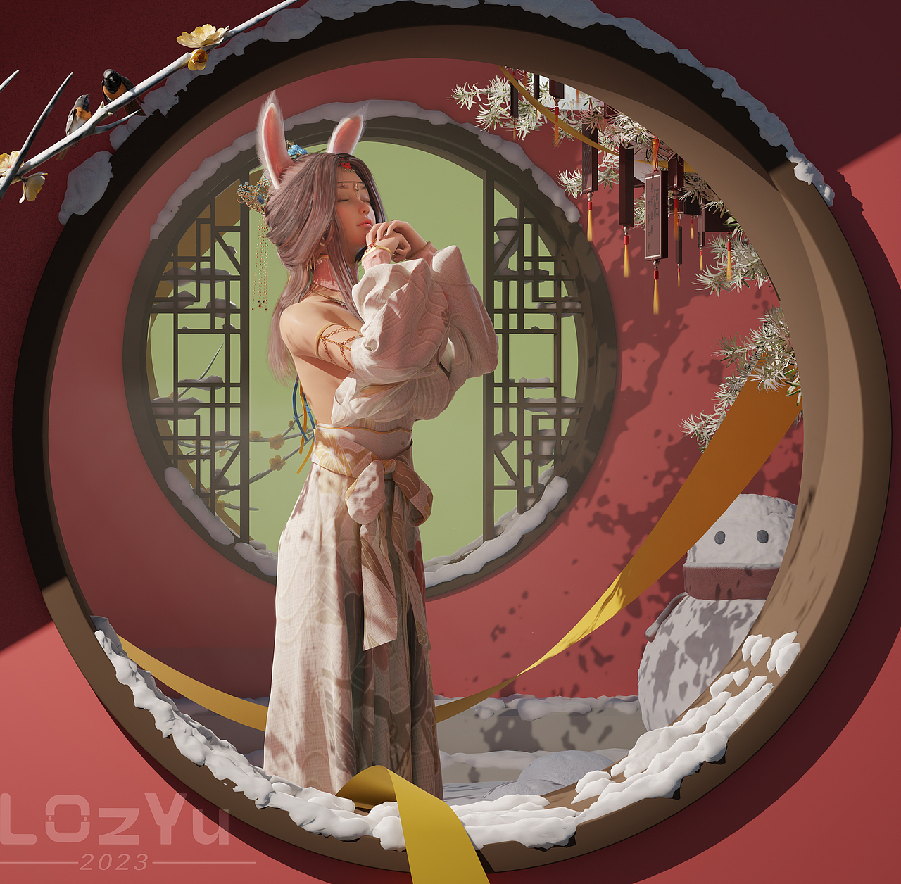 2023元旦贺图（图ZMzI2NzkxNzY0） - 概念设定 - 站酷设计师Lozyu原创素材 - 站酷ZCOOL