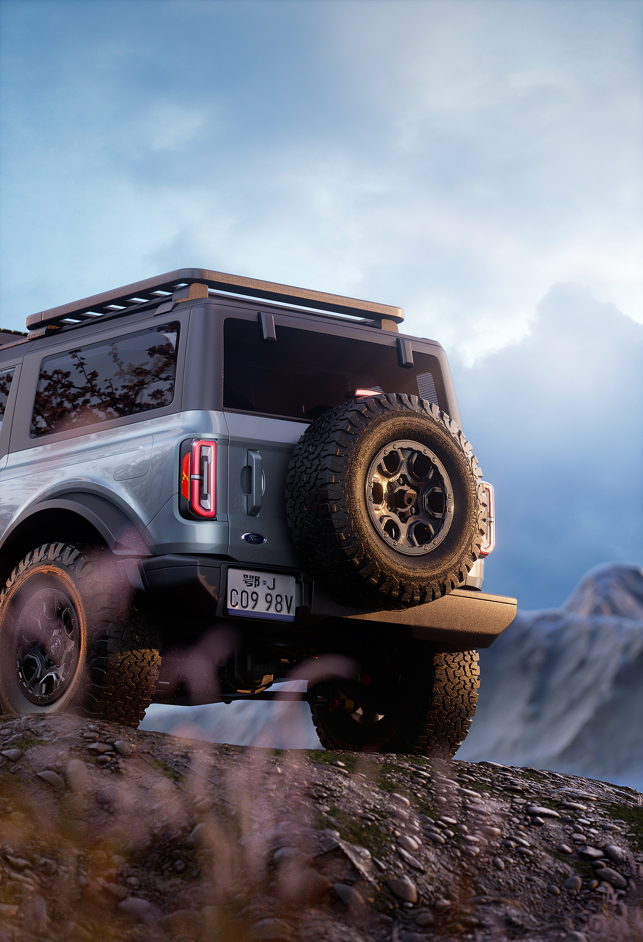Ford Bronco CGI 福特烈马 硬派SUV 户外场景渲染(图ZMzQxNzgzNzY0) - 机械/交通 - 站酷设计师程弎益原创素材 - 站酷ZCOOL