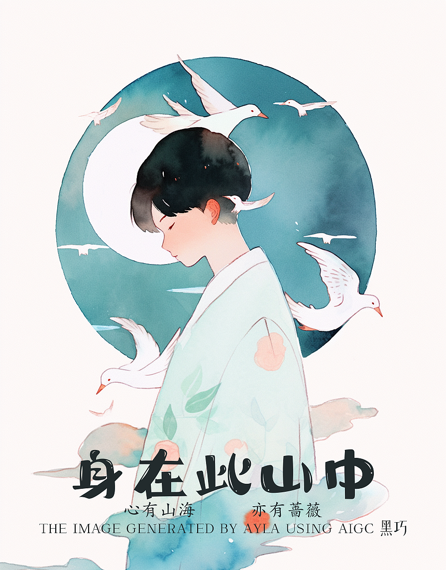 AIGC-国风插画（图ZMzYxMjE3ODI0） - 创作习作 - 站酷设计师黑巧Donkey原创素材 - 站酷ZCOOL