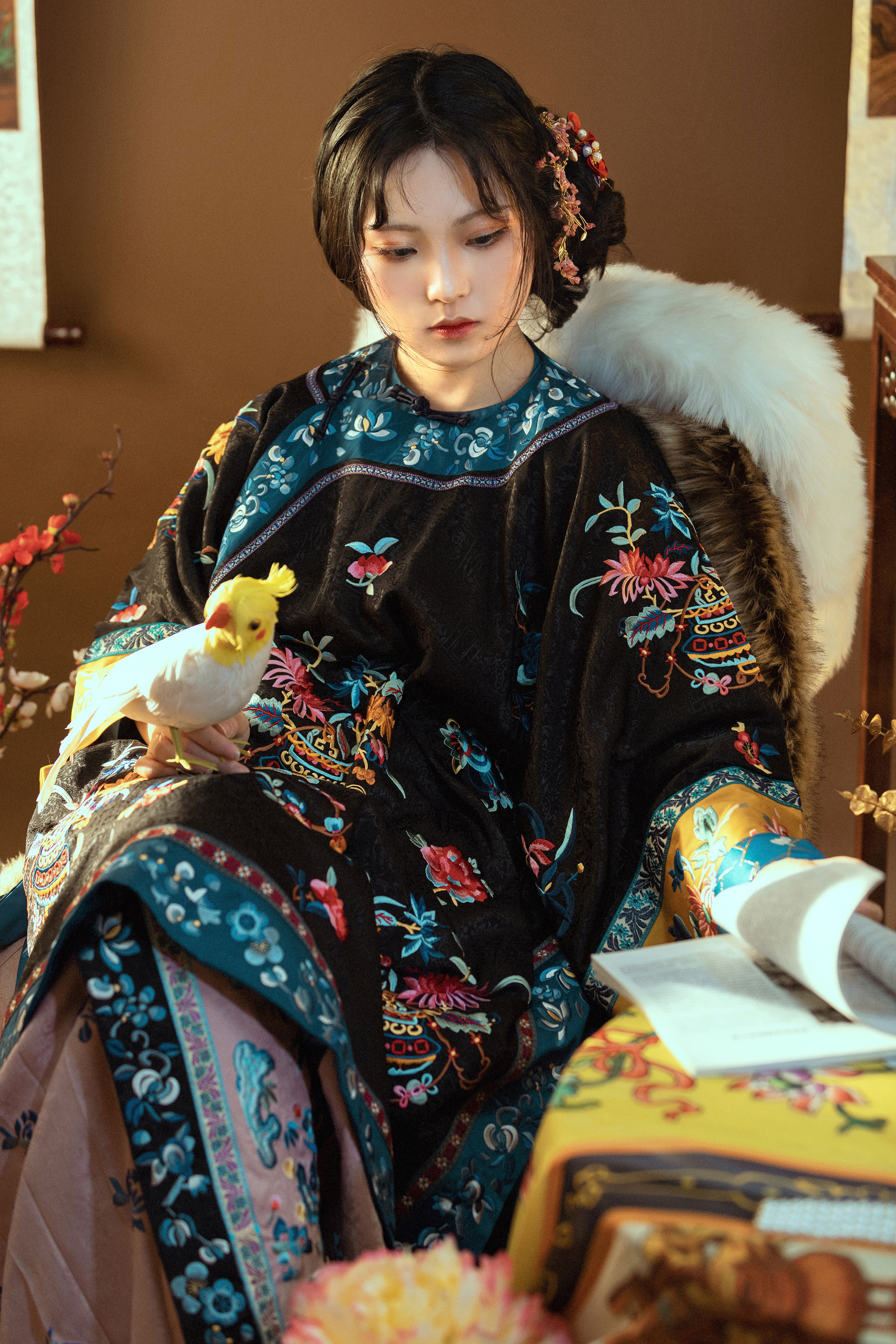 清朝汉族女子服饰图片图片