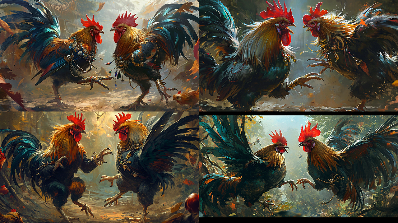 SD和MJ的技术演练脑暴图——鸡系列--斗鸡篇