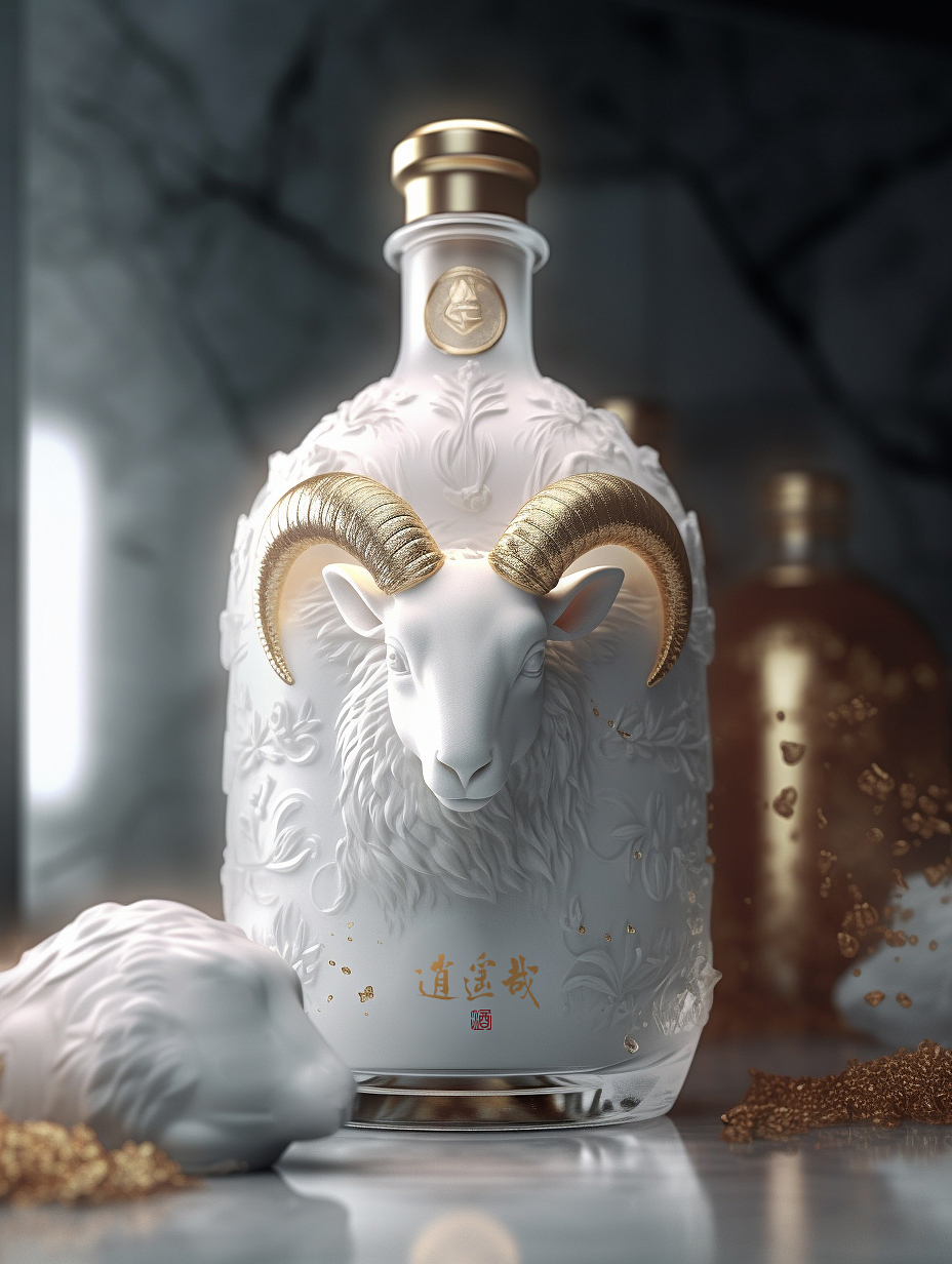 十二生肖白酒包装--羊（图ZMzQ3Njk4OTA0） - 包装 - 站酷设计师真象哥原创素材 - 站酷ZCOOL