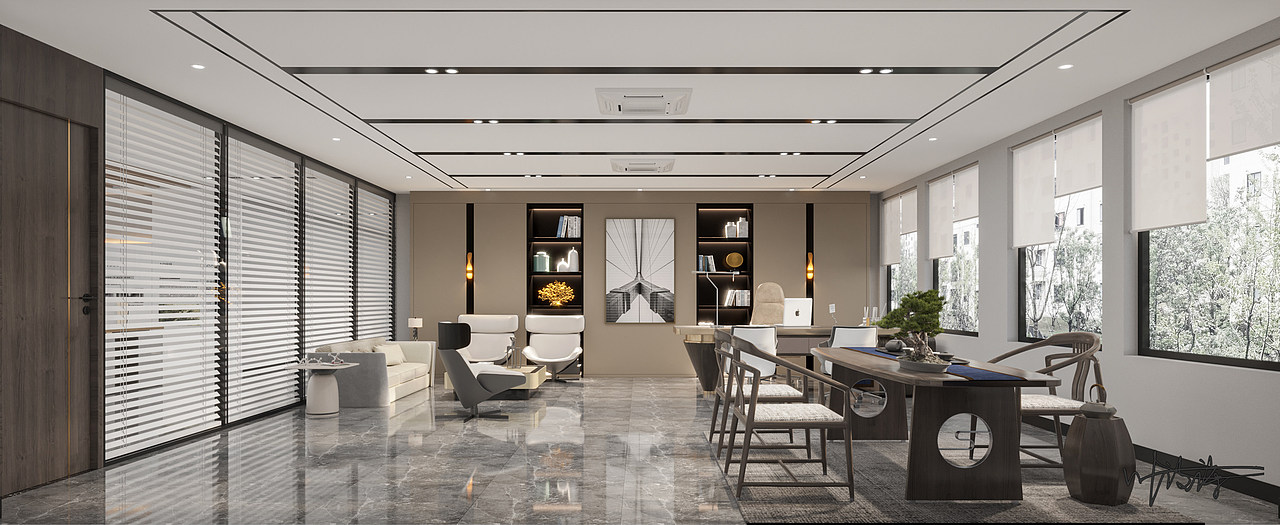 办公室设计|直观清爽