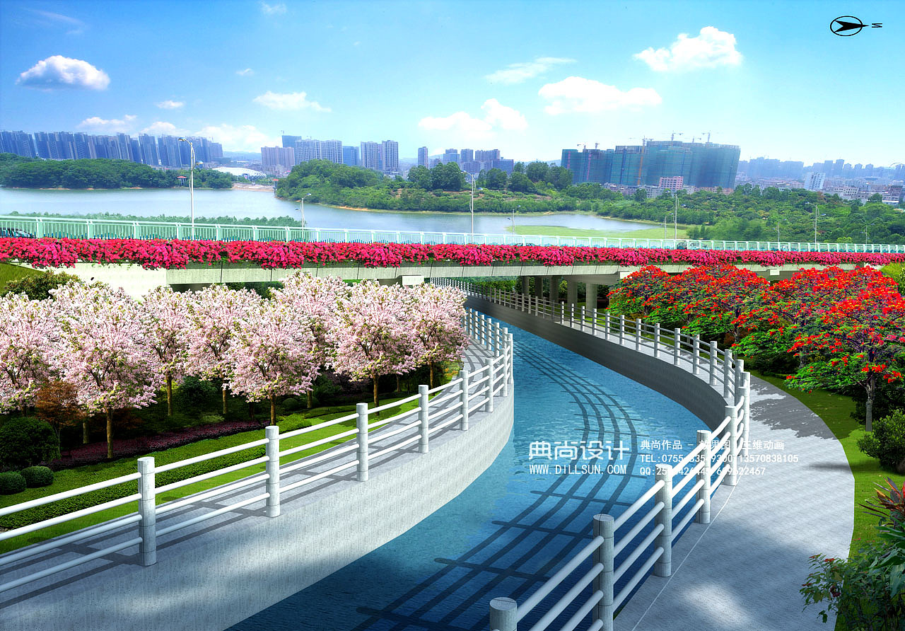 桥梁设计效果图