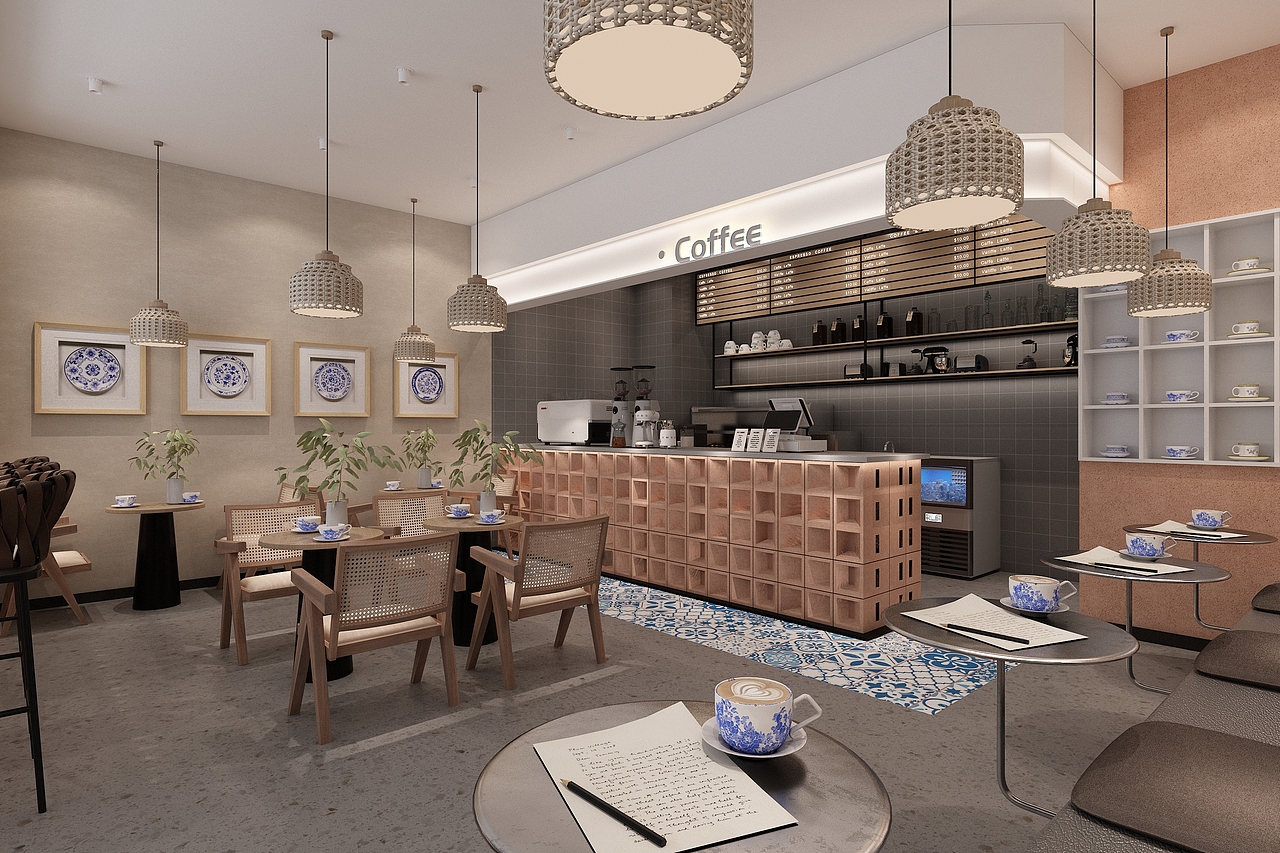 咖啡店设计（图ZMzYyMTcwNzUy） - 酒店餐饮设计 - 站酷设计师星空工作室原创素材 - 站酷ZCOOL