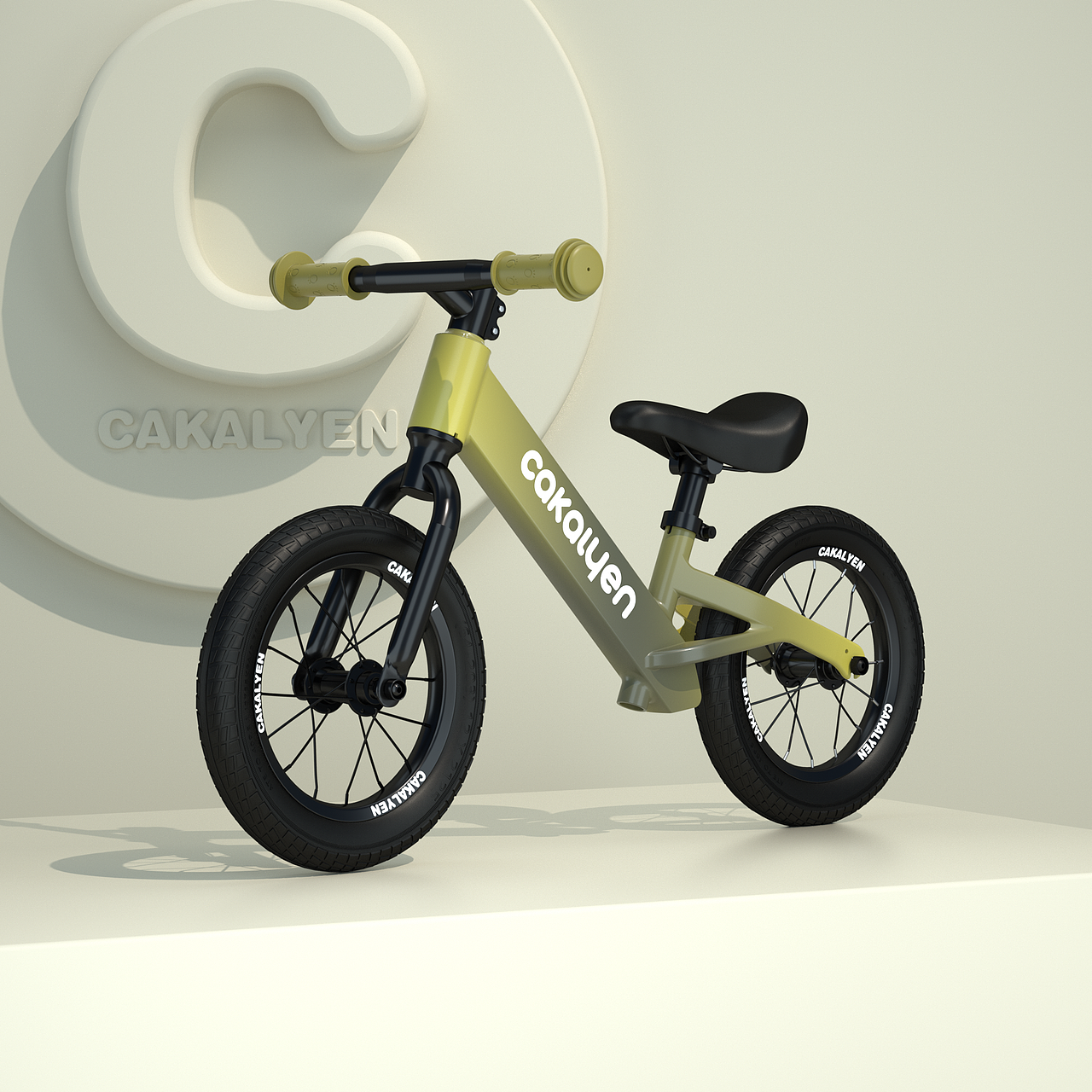 儿童平衡车三维动画