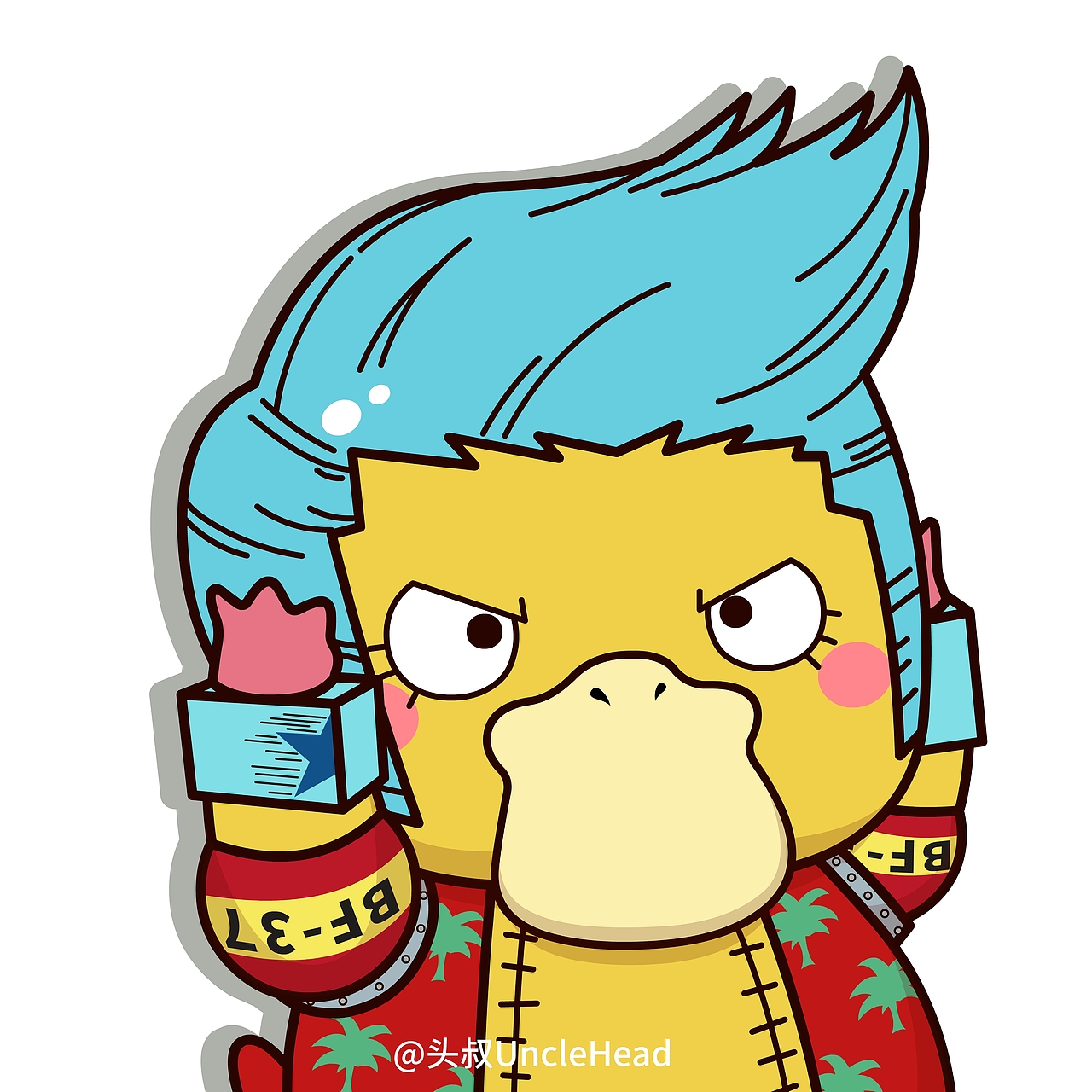 可达鸭系列头像海贼王篇