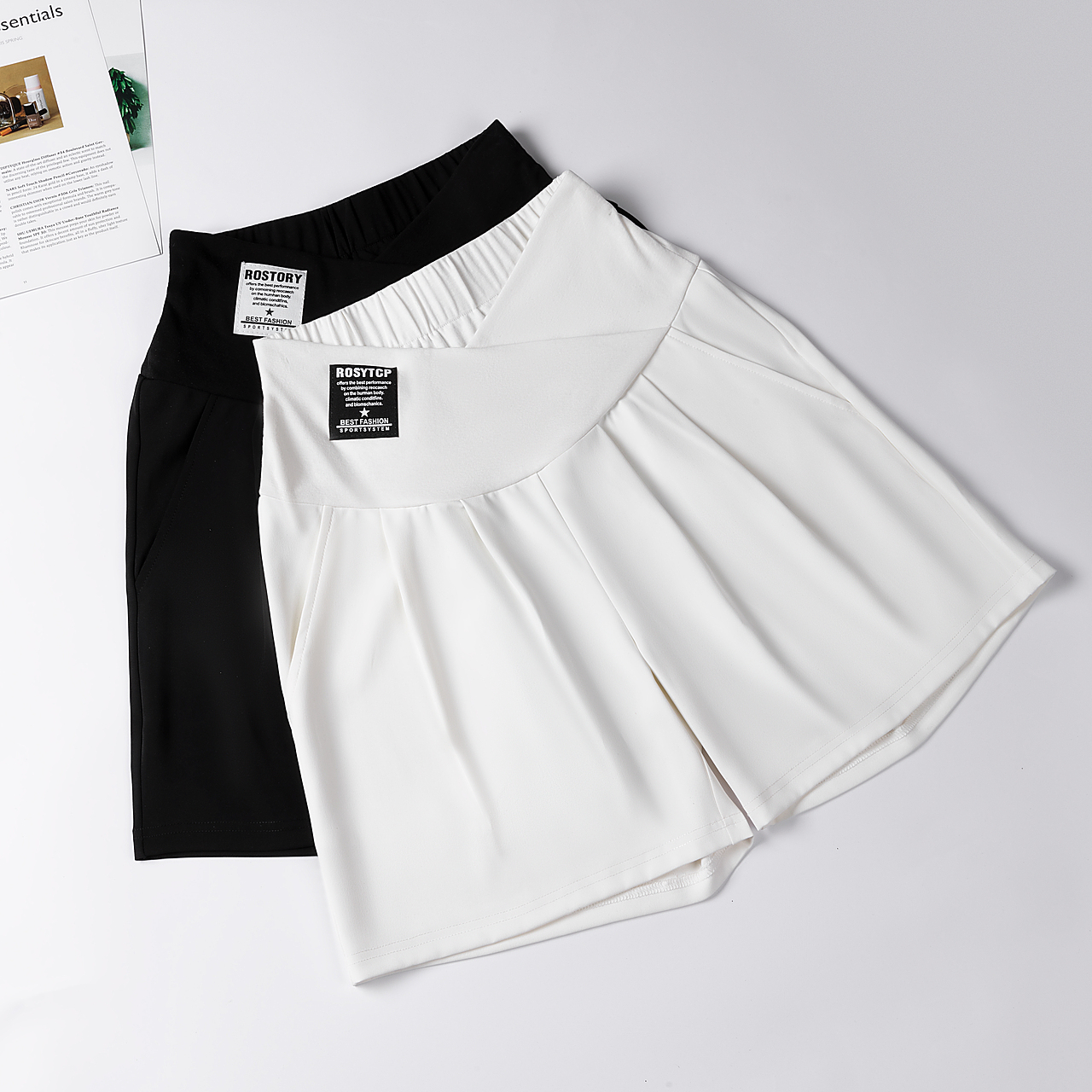 女裤摄影 | 冰丝孕妇裤拍摄✖短裤服装静物摄影后期（图ZMzQyMzMyNTA0） - 产品摄影 - 站酷设计师斑驳视觉原创素材 - 站酷ZCOOL