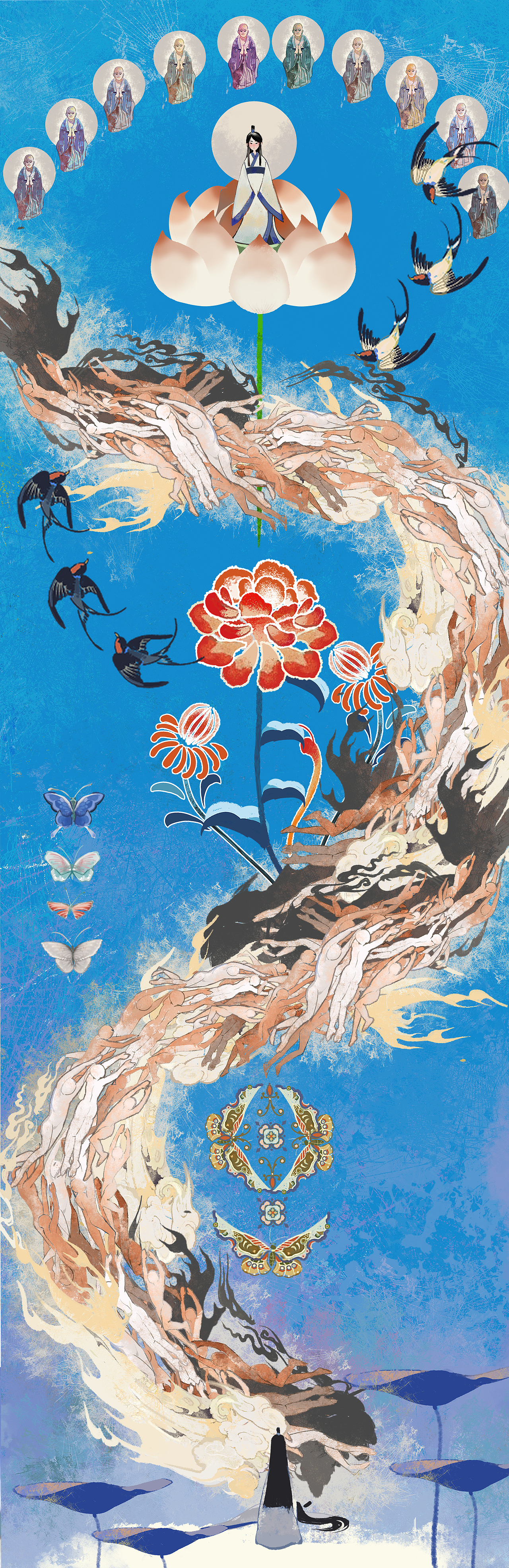 大足石刻·畢業(yè)設計·輪回圖插畫展示（圖ZMzYzMjc5MDgw） - 藝術插畫 - 站酷設計師糖漿糖酒原創(chuàng)素材 - 站酷ZCOOL