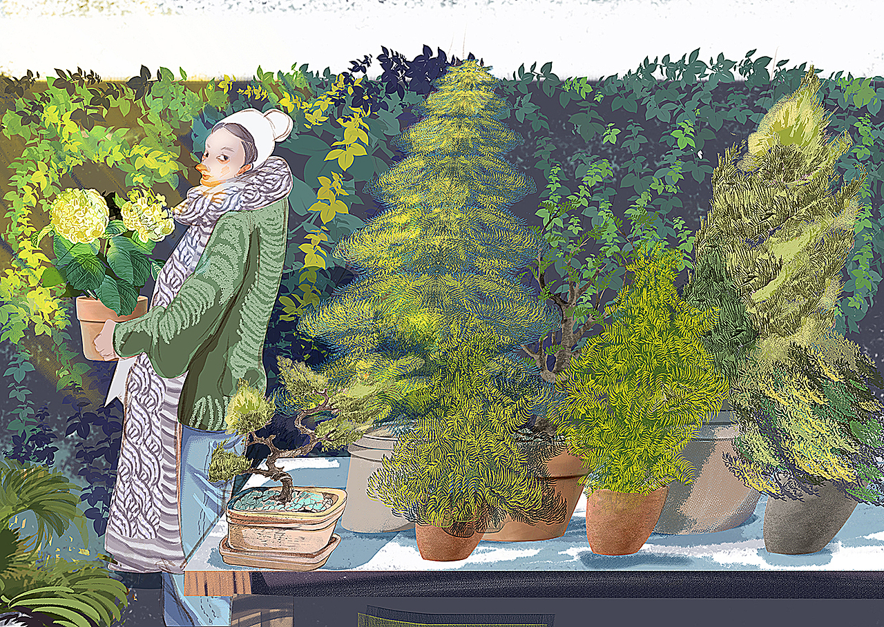 新-扁平插画(圣诞快乐)