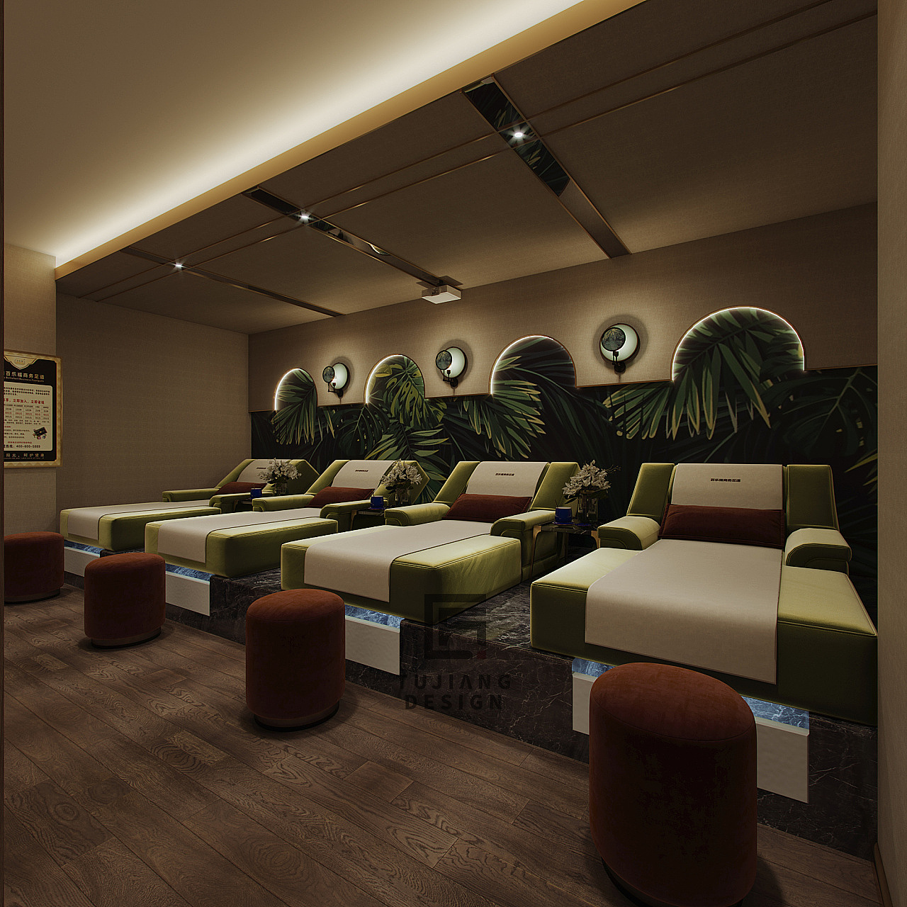 让人流连忘返的足浴店设计