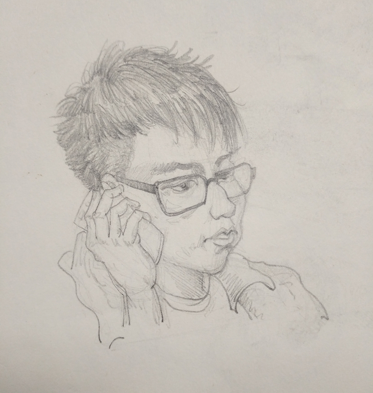 人物速写、铅笔速写