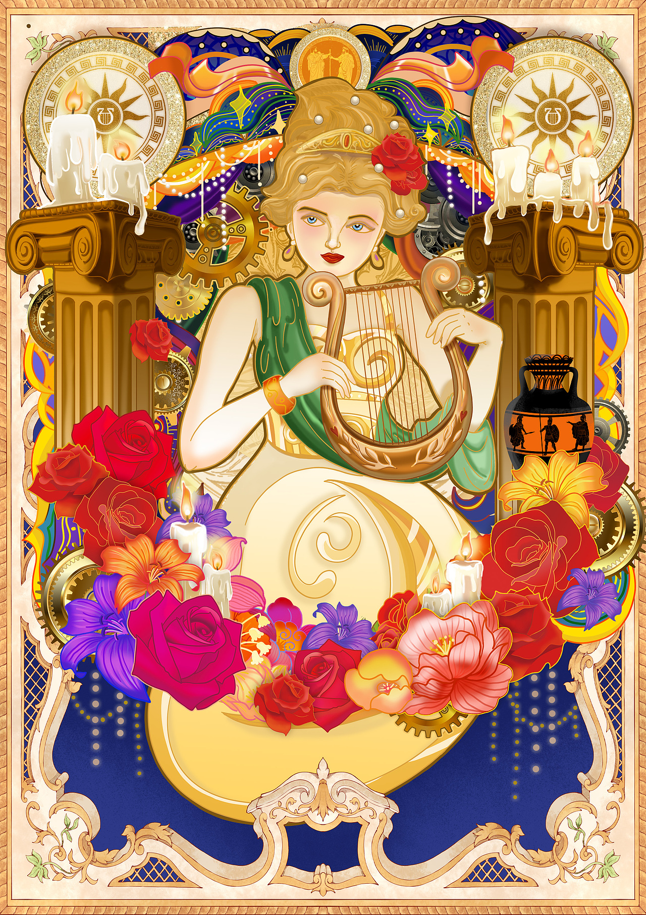 BIBF参赛作品《弹竖琴的希腊女神》