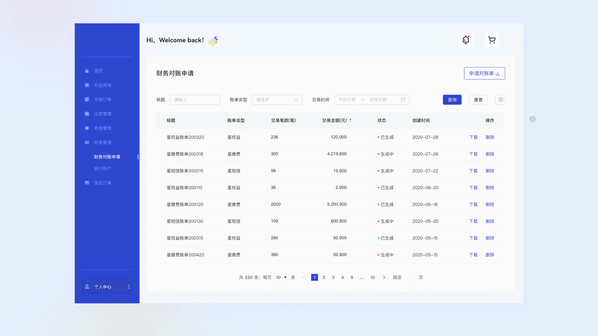 B端-星权益系统SAAS（图ZMzE0MDM1MTY0） - 交互/UE - 站酷设计师俊小帅原创素材 - 站酷ZCOOL