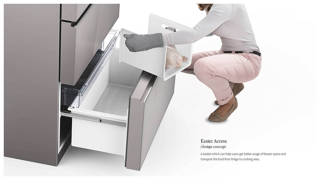 HYPER FRESH 五门冰箱内饰设计