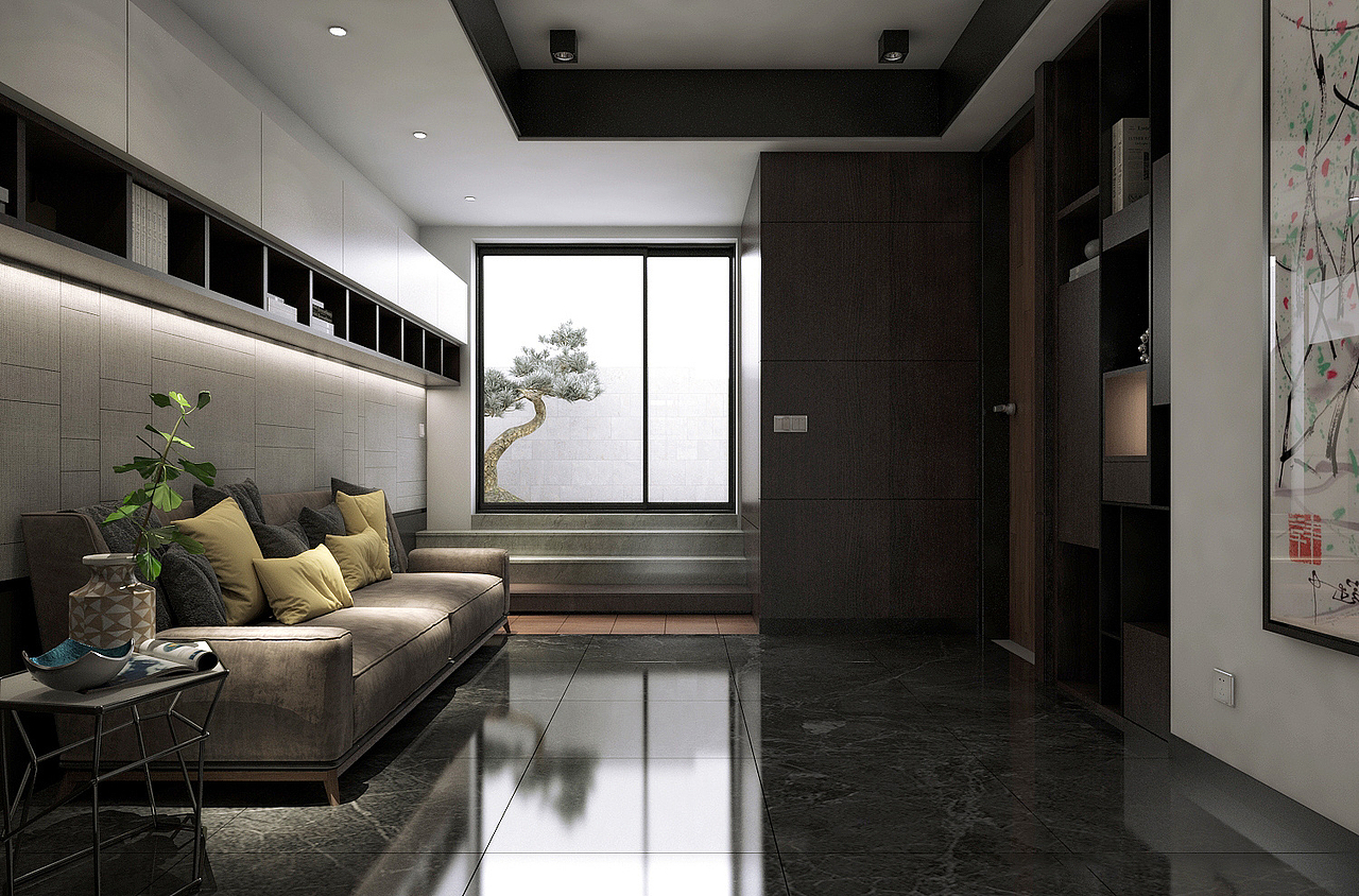 锦绣福源复式带地下室住宅设计——新中式（图ZMzU5MDMxMjIw） - 家装设计 - 站酷设计师吴玥原创素材 - 站酷ZCOOL