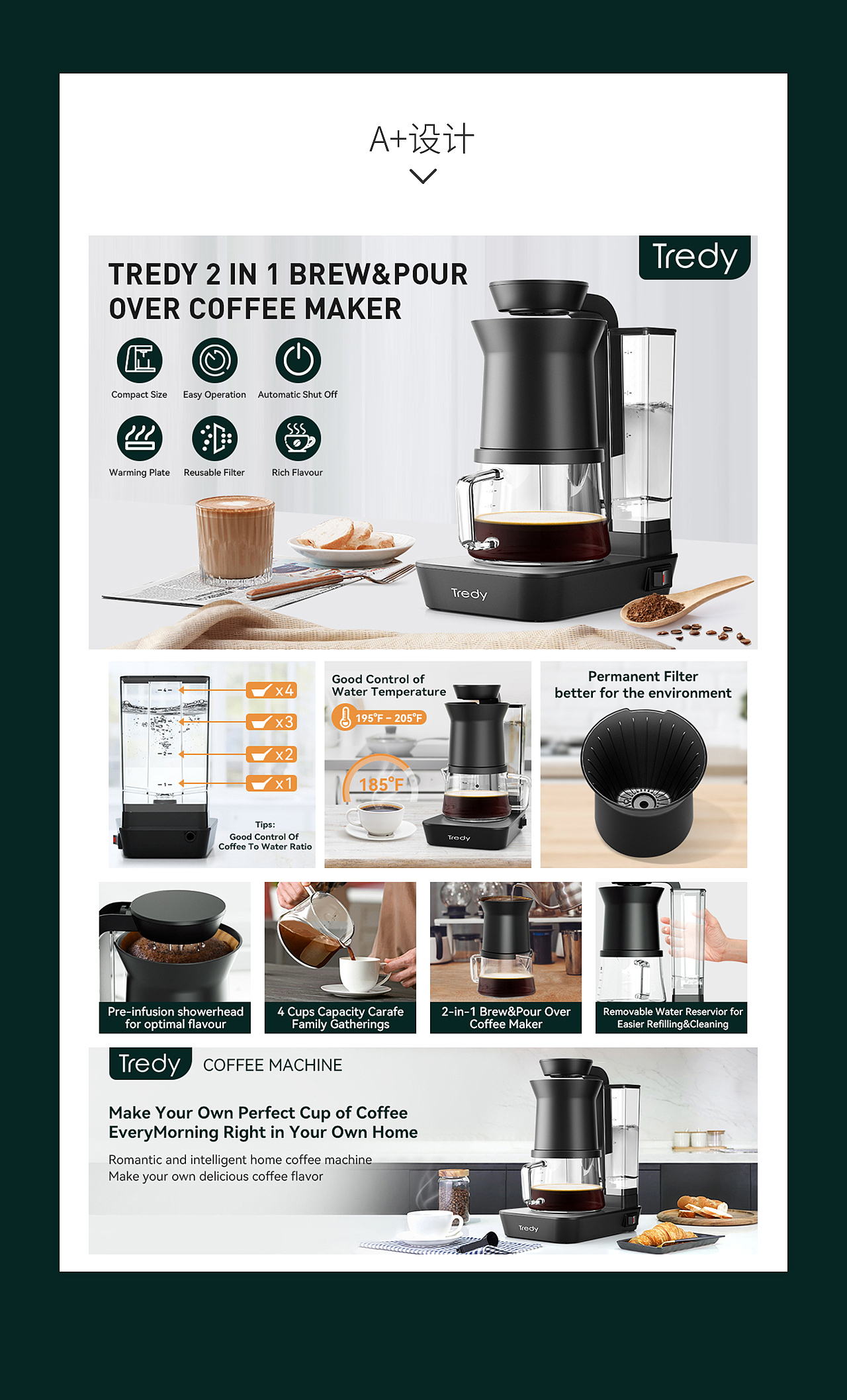 两款咖啡机亚马逊listing