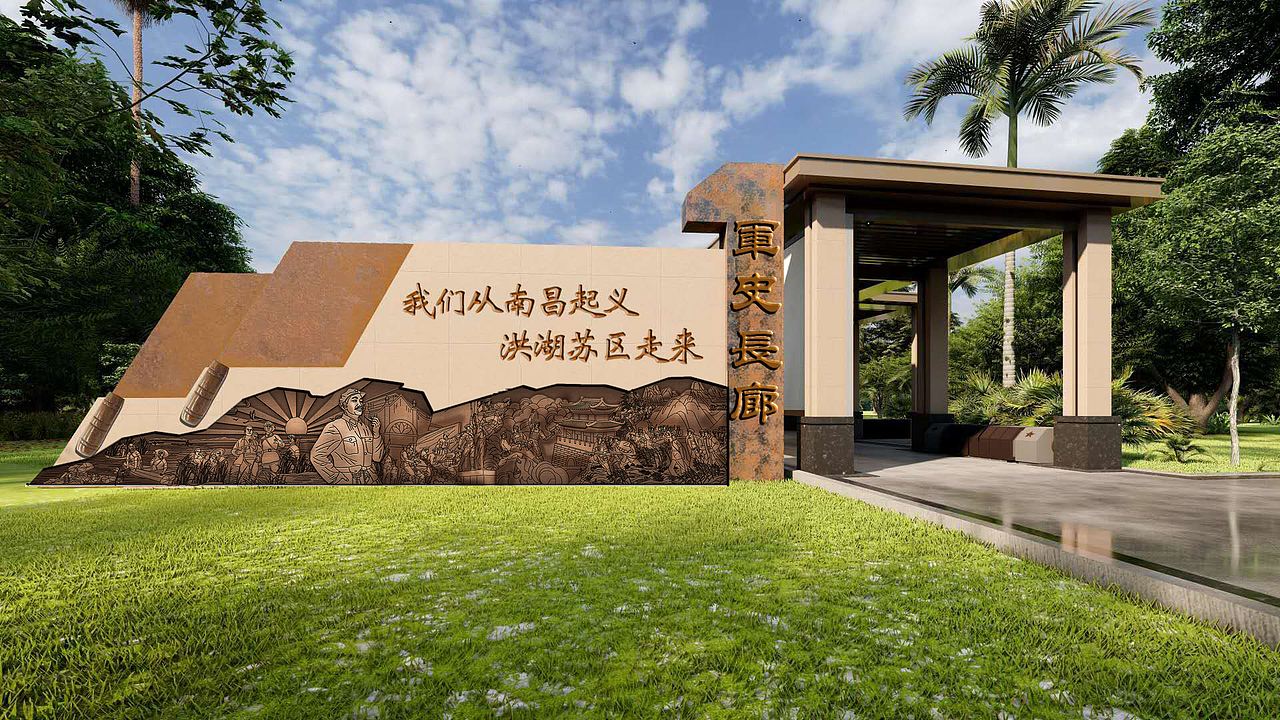 八一南昌起义浮雕原创设计（图ZMzY4NjMyODA0） - 雕塑 - 站酷设计师清美雕塑艺术设计原创素材 - 站酷ZCOOL